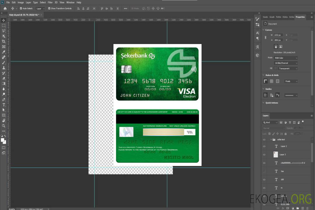 Carte électronique visa Sekerbank Turquie template Carte électronique visa Sekerbank Turquie template
